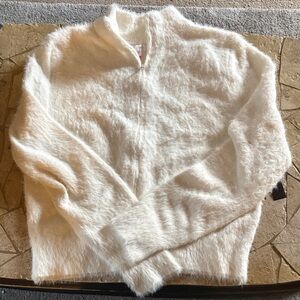 No Boundaries Fuzzy Cream Cardigan